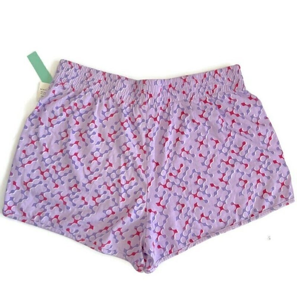 𝅺NEW NORDSTROM Everyday Beach summer shorts LARGE Purple Organic Cotton